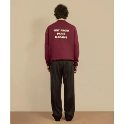 Outlet Urban Slogan Sweatshirt i Vin Sweatshirts