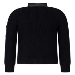 New Vatteret cardigan med lynlås i bomuld Børn Jakker