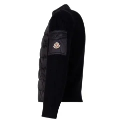 New Vatteret cardigan med lynlås i bomuld Børn Jakker