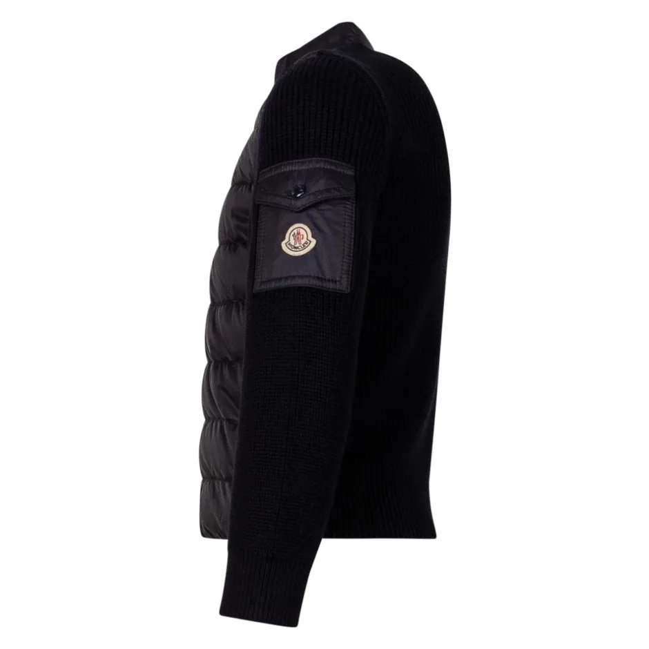 New Vatteret cardigan med lynlås i bomuld Børn Jakker