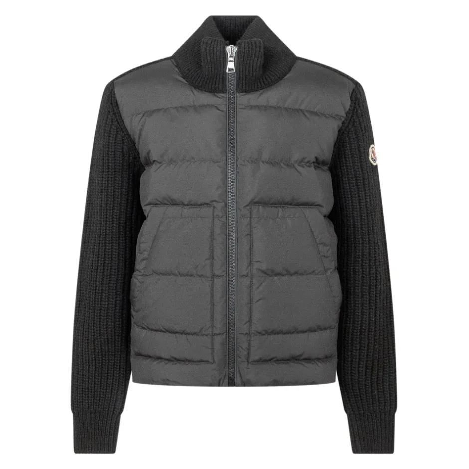 Sale Vatteret Cardigan med Uld og Lynlås Børn Jakker