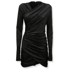 Outlet Velvet Ls Mini Dress Dame Kjoler
