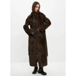 Hot Vendbar Lang Vinter Faux Fur Frakke Dame Frakker