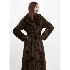 Hot Vendbar Lang Vinter Faux Fur Frakke Dame Frakker
