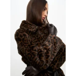 Hot Vendbar Lang Vinter Faux Fur Frakke Dame Frakker