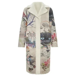 New Vendbar Printet Frakke Catty - Dame Frakker