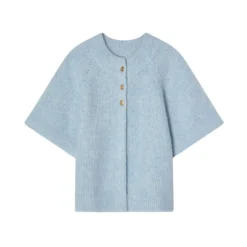 Clearance Vilanie Kortærmet Mohair Cardigan Dame Striktrøjer & Sweatere