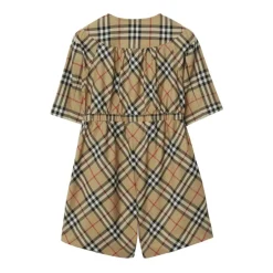 Online Vintage Check Kjole i stræk-bomuld Børn Jumpsuits