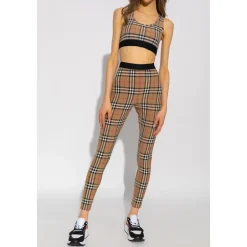 Best Vintage Check-Print Sports-BH T-Shirts & Toppe
