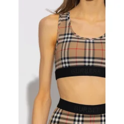 Best Vintage Check-Print Sports-BH T-Shirts & Toppe