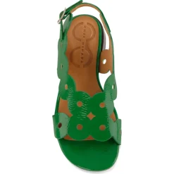 Vintage Patent Læder Sandal Dame Sandaler