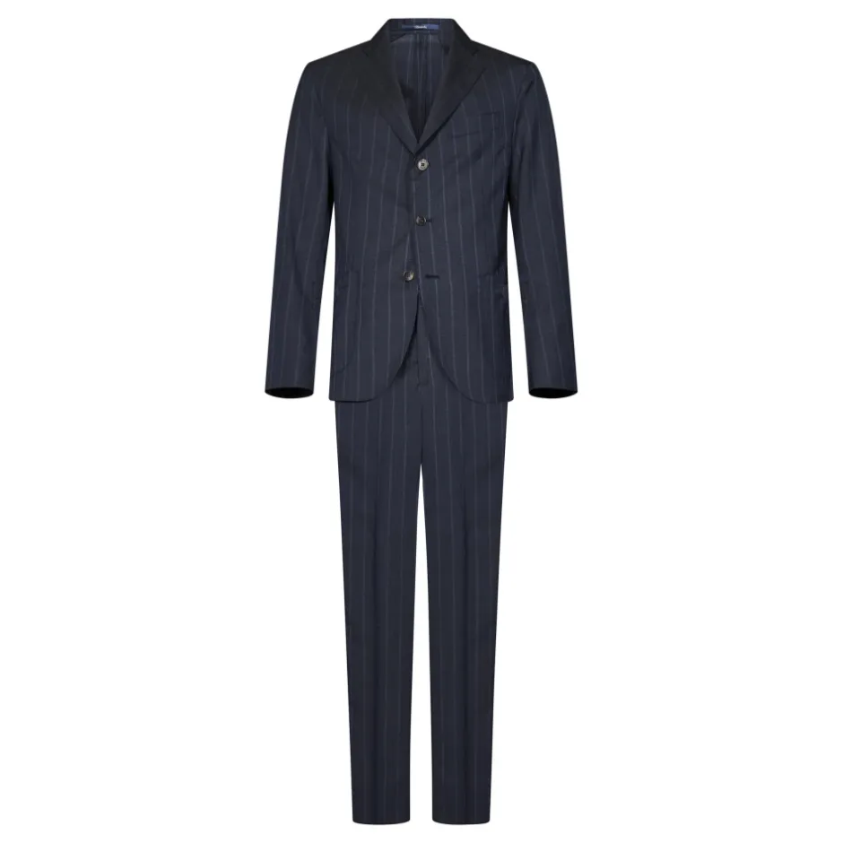 Online Virgin Wool Pinstripe Suit Jakkesæt