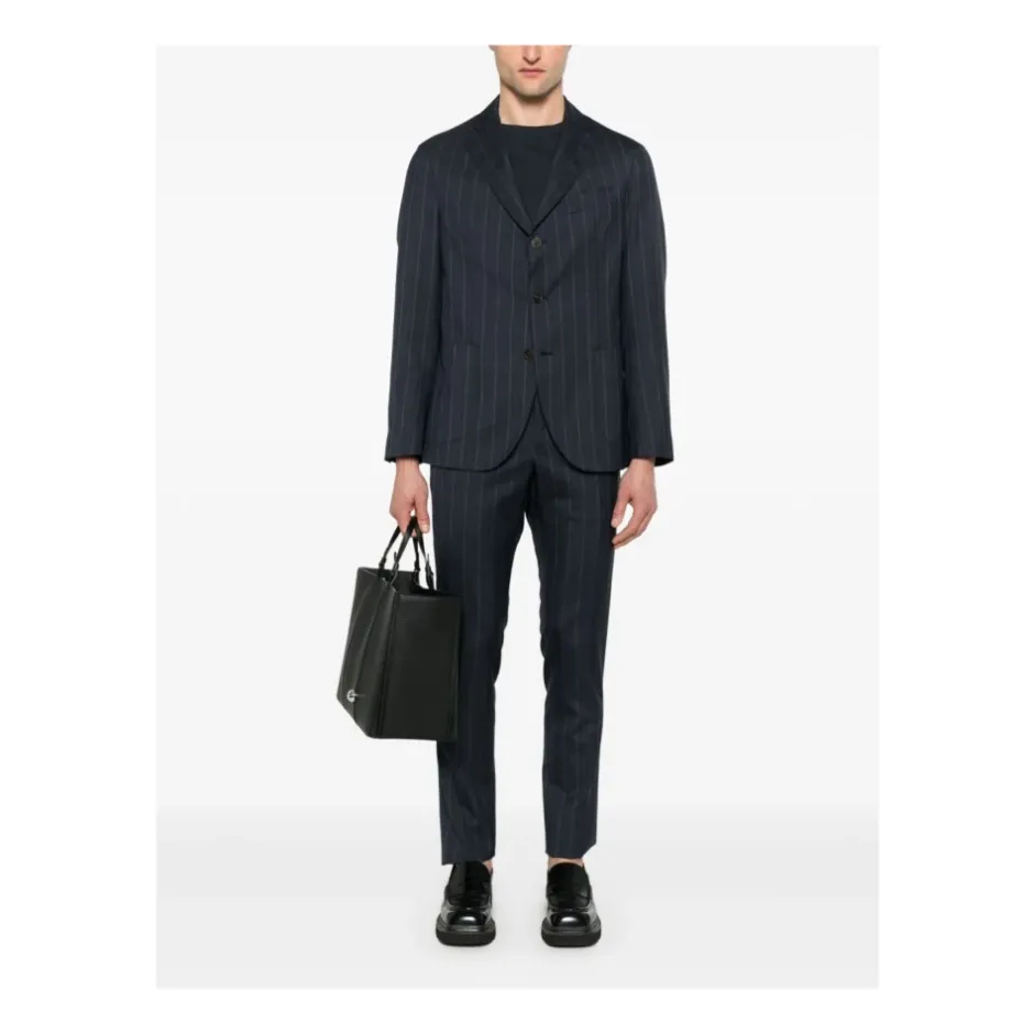 Online Virgin Wool Pinstripe Suit Jakkesæt
