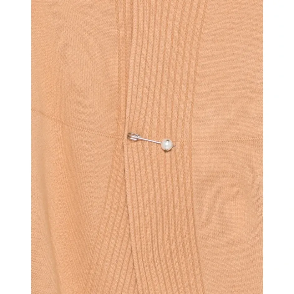 Online V-Neck Brooch Cardigan Dame Striktrøjer & Sweatere