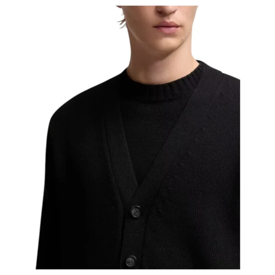 Discount V-Neck Uld Cardigan Strik