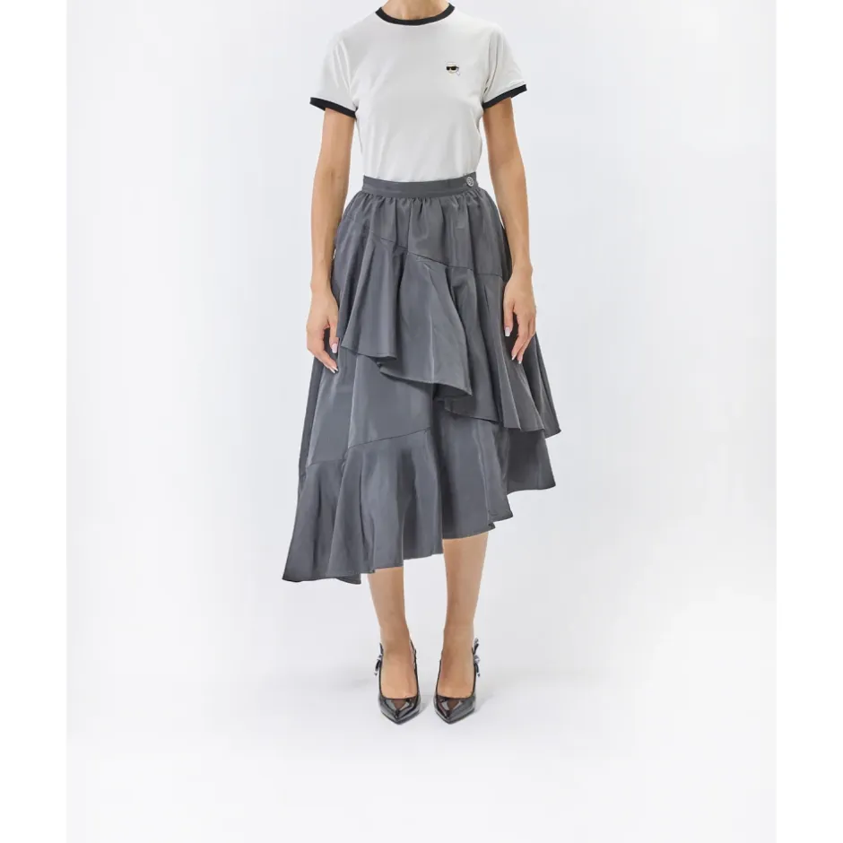 Best Voluminous Ruffle Skirt Dame Nederdele