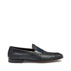Discount Vævet læder loafers Loafers