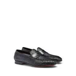 Discount Vævet læder loafers Loafers