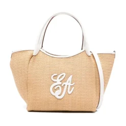 New Vævet Strå Medium Shopper Taske Dame Indkøbstasker
