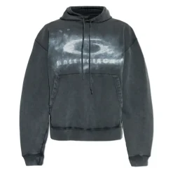Outlet Washed Crayon Loop Oversized Hættetrøje Trøjer