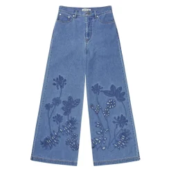 Sale Wide Jeans Dame Jeans