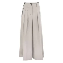 Best Wide Leg Plisserede Bukser Dame Bukser