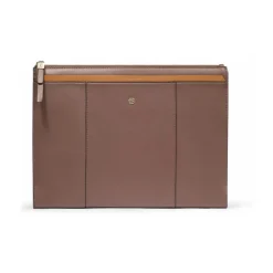 Outlet Women's leather clutch for iPad® Dame Laptop Tasker