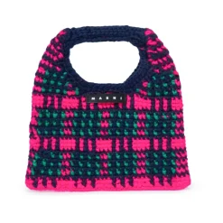 Discount Wooly Crochet Check Taske Børn Tasker