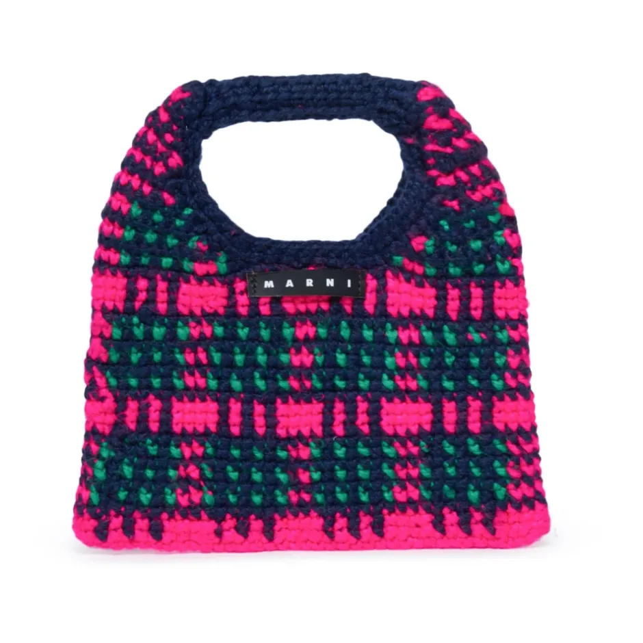 Discount Wooly Crochet Check Taske Børn Tasker