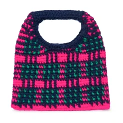 Discount Wooly Crochet Check Taske Børn Tasker