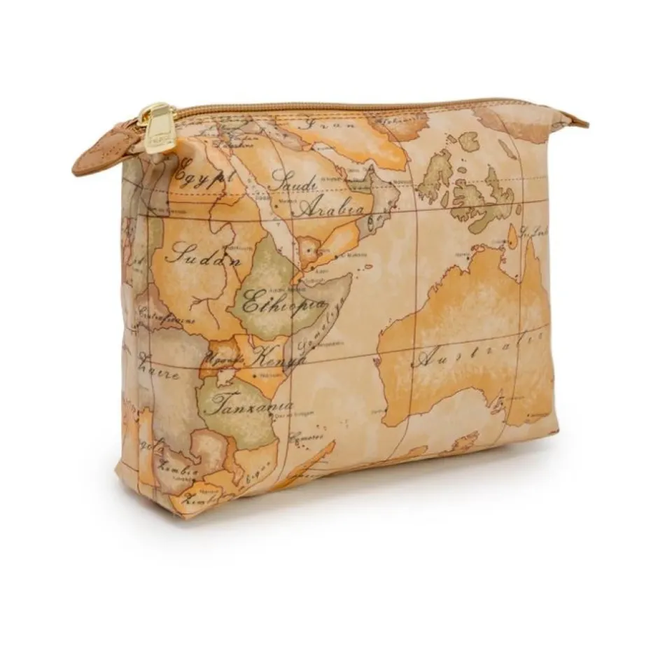 World Map Cosmetic Case Dame Toilettasker
