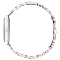 Best YA127504 - G-Frame Stålkasse, sort skive med 3 diamanter, stålarmbånd Dame Ure