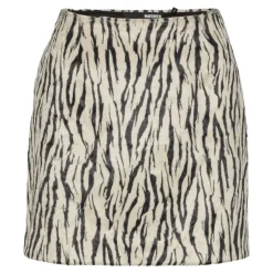 Clearance Zebra Print Flare Nederdel Dame Nederdele