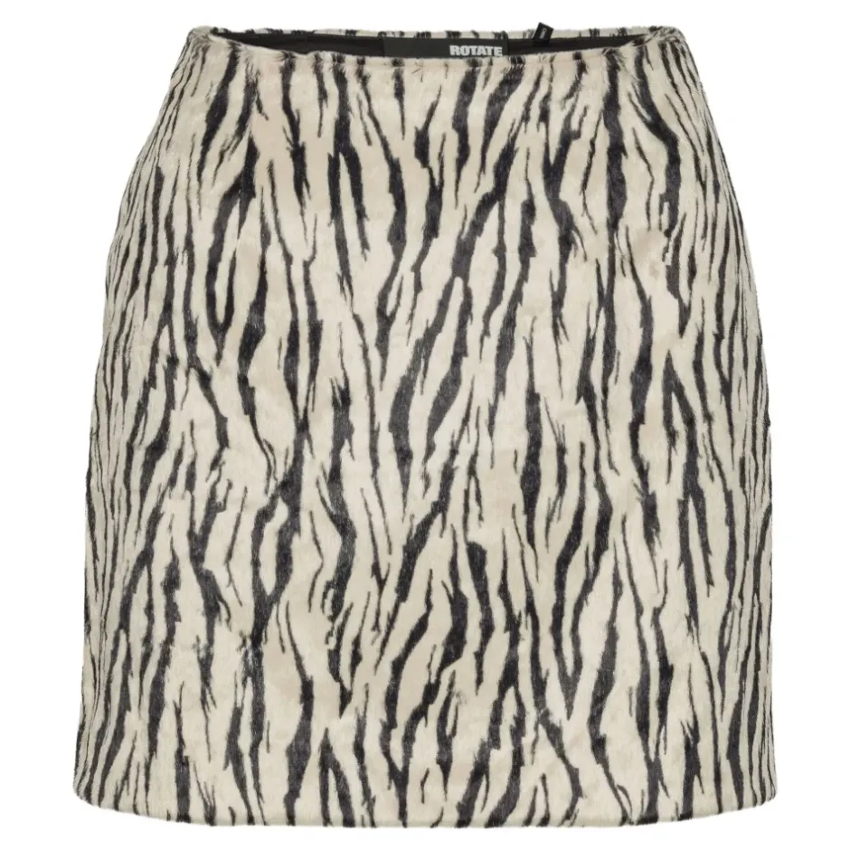 Clearance Zebra Print Flare Nederdel Dame Nederdele