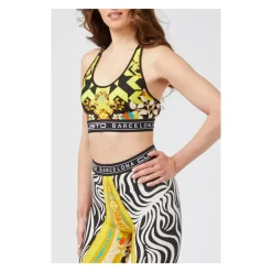 Online Zebra Print Racerback Sports Bra T-Shirts & Toppe