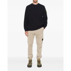 Best Bomuld Crewneck Sweatshirt med Badge Strik