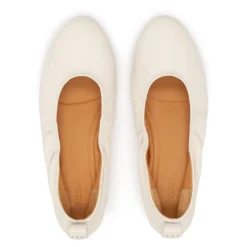 New Off white ballerinaer med guldfarvet monogram Dame Ballerina Sko