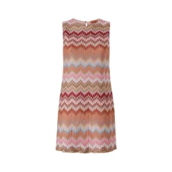 Ærmeløs Mini Kjole med Chevron-mønster Dame Kjoler